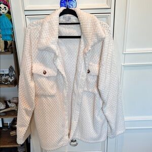 Women's Cream Quilted Jacket